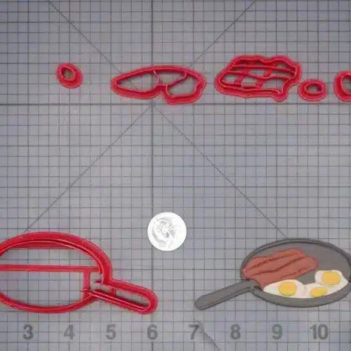 Bacon and Eggs 266-L768 Cookie Cutter Set