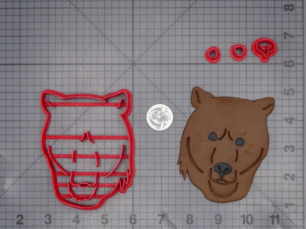 Bear Head 266-L916 Cookie Cutter Set