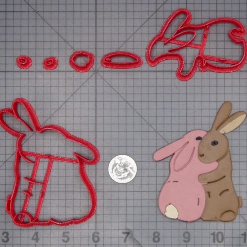 Bunnies Hugging 266-L937 Cookie Cutter Set