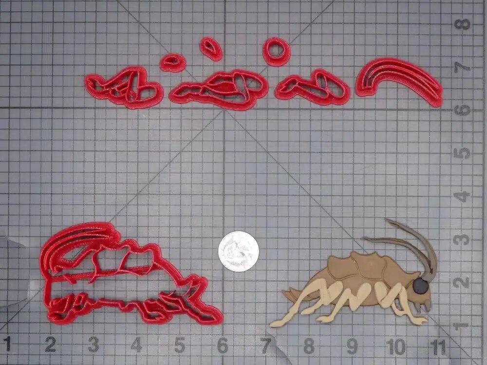 Cockroach Bug 266-L719 Cookie Cutter Set