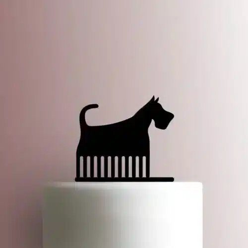 Dog Groomer Brush 225-C138 Cake Topper