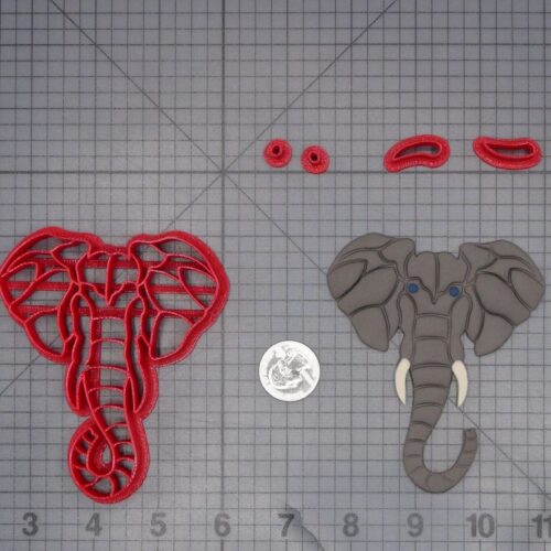 Elephant Head 266-L845 Cookie Cutter Set