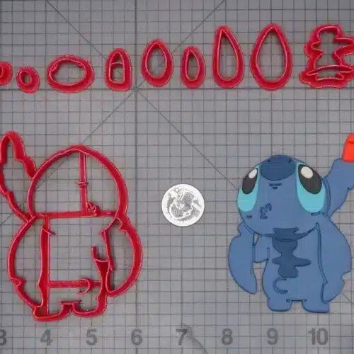 Lilo and Stitch - Stitch with Crayon 266-L910 Cookie Cutter Set