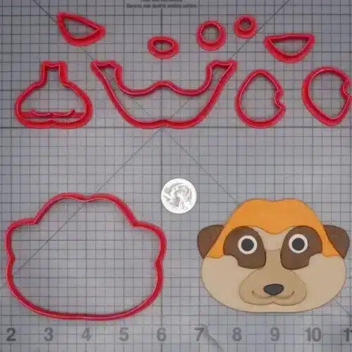 Meerkat Head 266-L742 Cookie Cutter Set