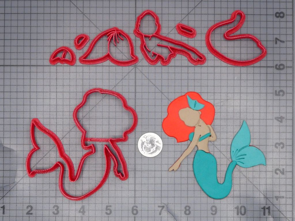 Mermaid Body 266-L762 Cookie Cutter Set