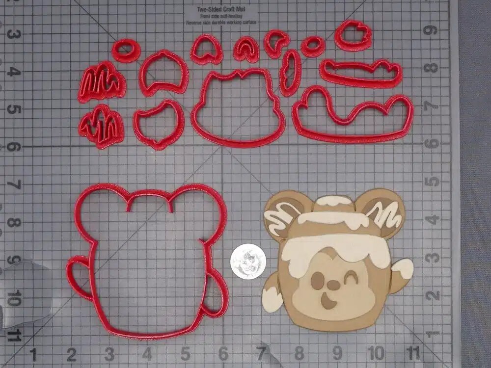 JB_Mickey Mouse Cinnamon Roll 266-L909 Cookie Cutter Set