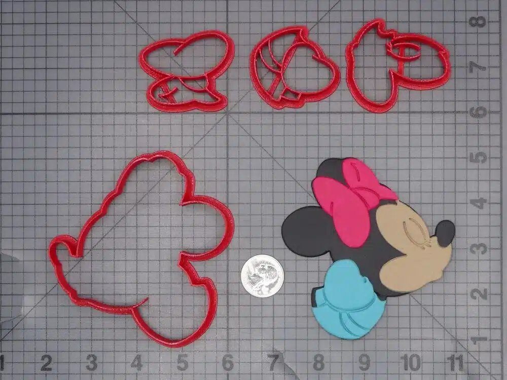 JB_Minnie Mouse Kiss 266-L933 Cookie Cutter Set