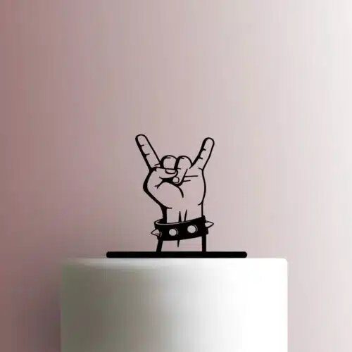 Punk Rock Hand 225-C147 Cake Topper