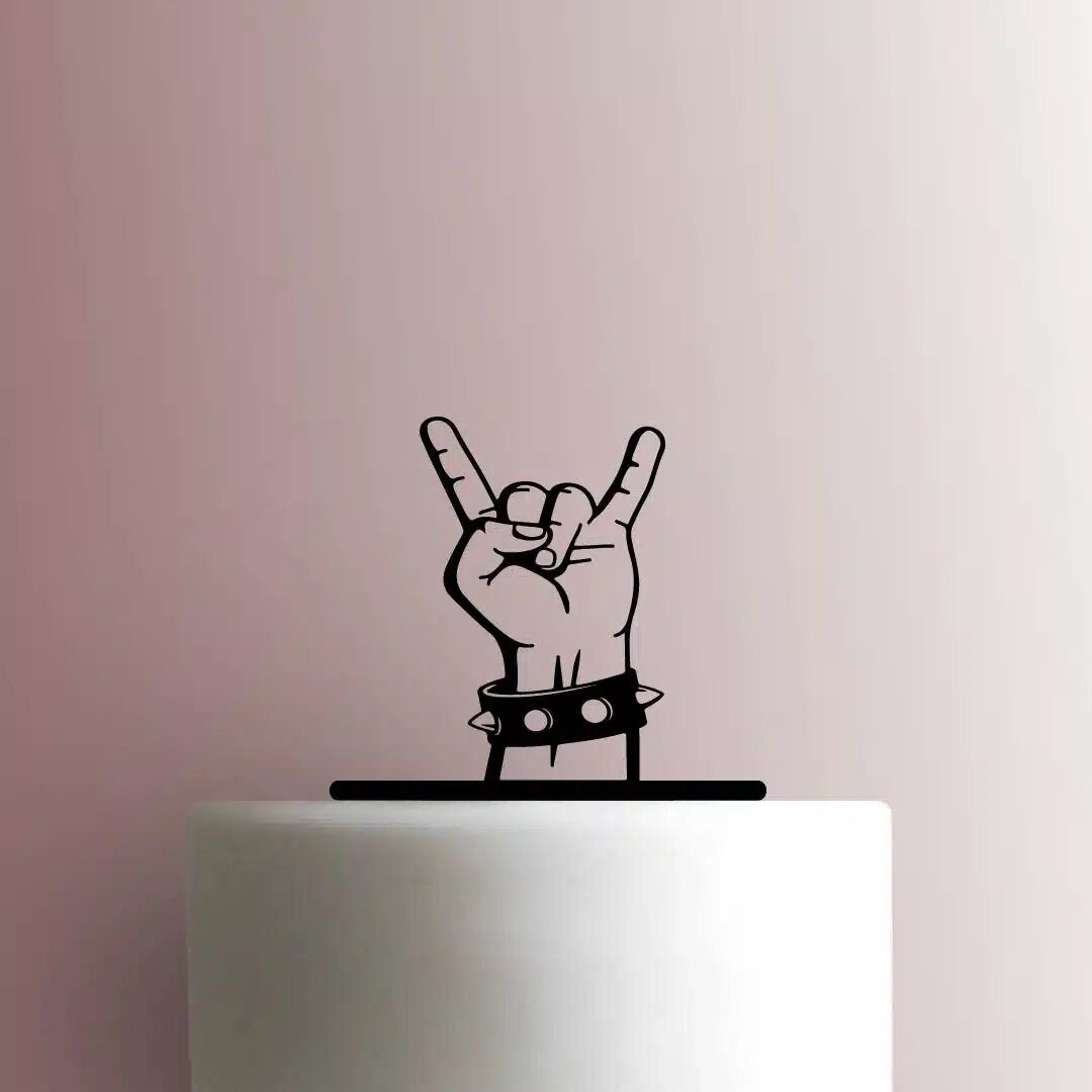 Punk Rock Hand 225-C147 Cake Topper