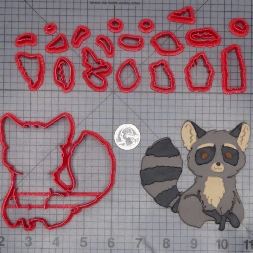 Raccoon Body 266-L763 Cookie Cutter Set