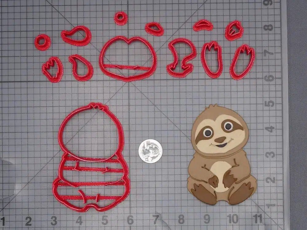 Sloth 266-L813 Cookie Cutter Set