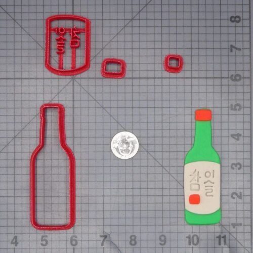 Soju Bottle 266-L885 Cookie Cutter Set