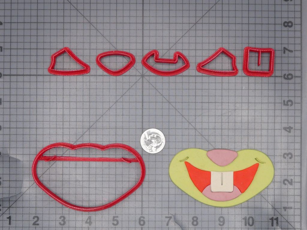 Spongebob Squarepants - Sandy Mouth 266-L633 Cookie Cutter Set