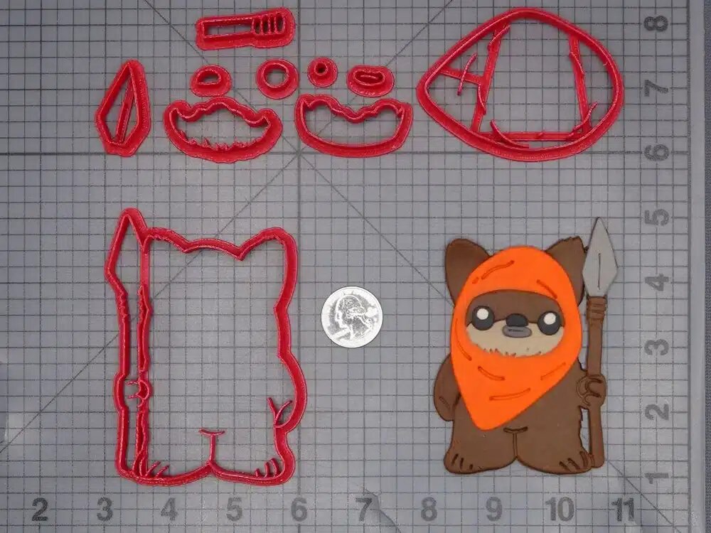 JB_Star Wars - Ewook Body 266-L908 Cookie Cutter Set