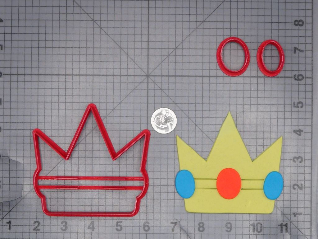 Super Mario - Princess Peach Crown 266-L810 Cookie Cutter Set