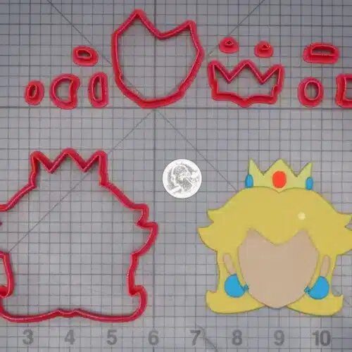 Super Mario - Princess Peach Head 266-L882 Cookie Cutter Set