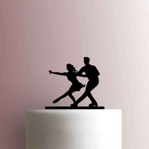 Couple Ice Skating 225-C151 Cake Topper