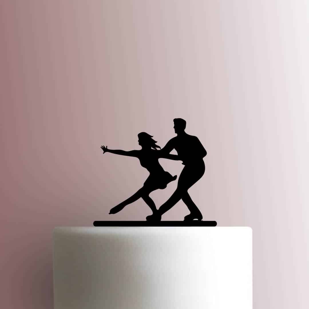 Couple Ice Skating 225-C151 Cake Topper