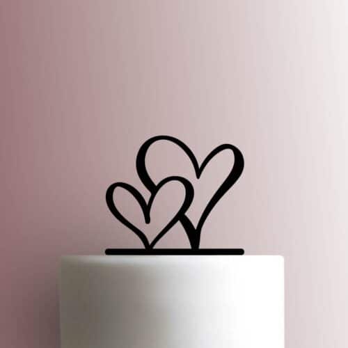 Hearts 225-C155 Cake Topper