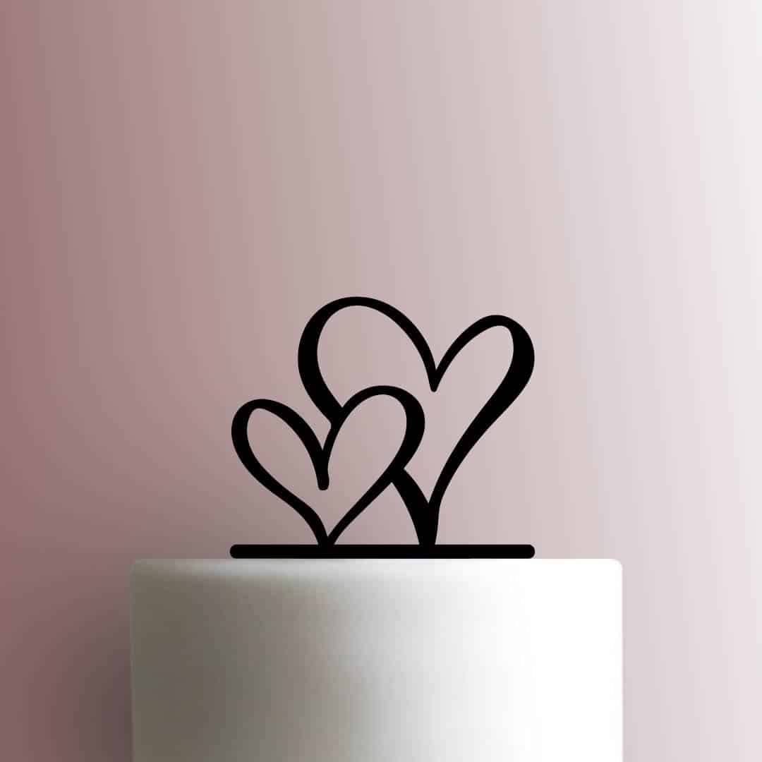 Hearts 225-C155 Cake Topper