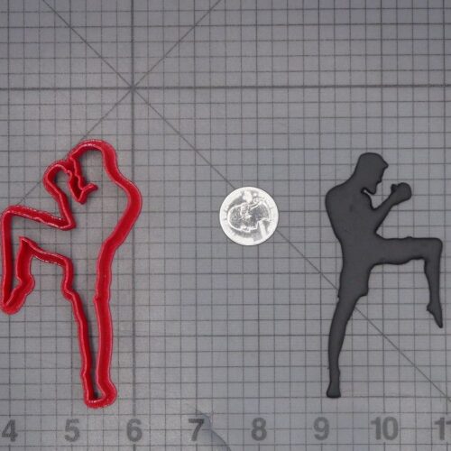 Kick Boxer Body 266-L949 Cookie Cutter Silhouette