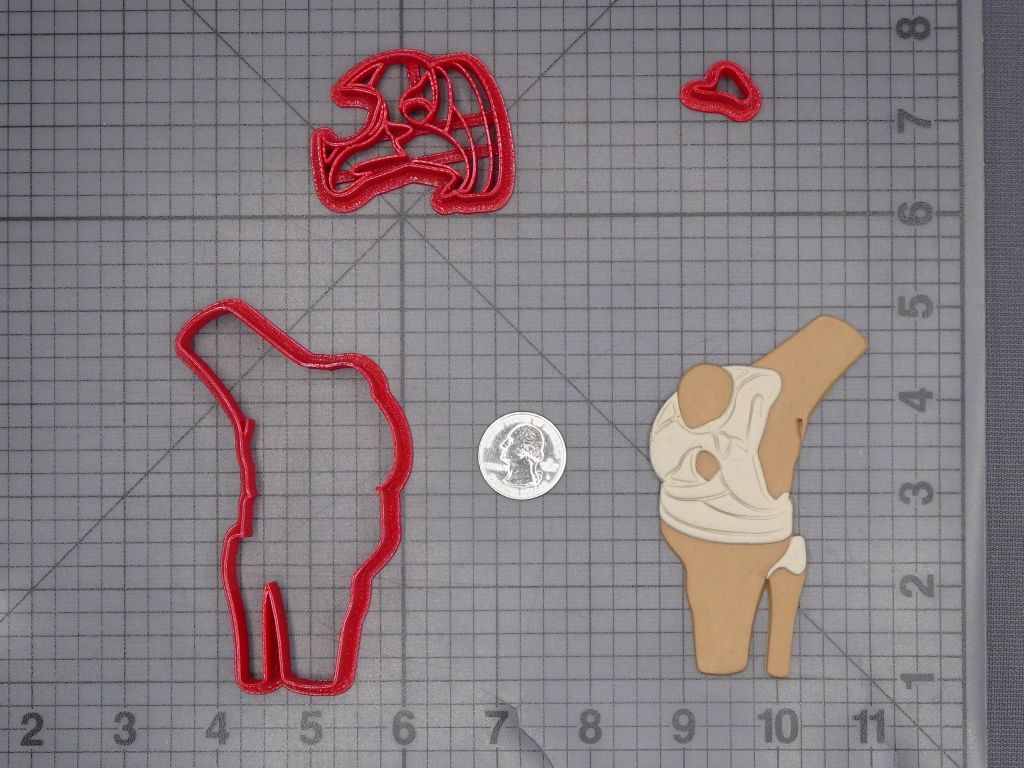 Knee Replacement 266-L970 Cookie Cutter Set