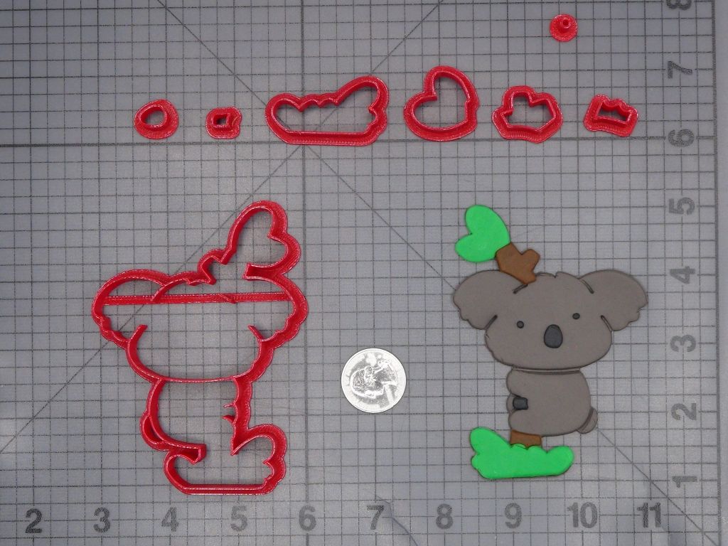 Koala on Tree 266-L818 Cookie Cutter Set