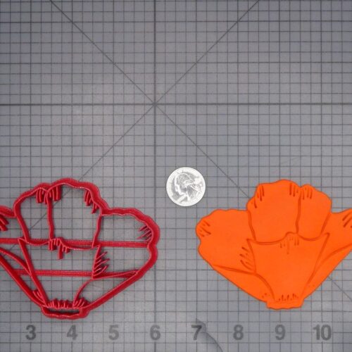 Poppy Flower 266-L796 Cookie Cutter