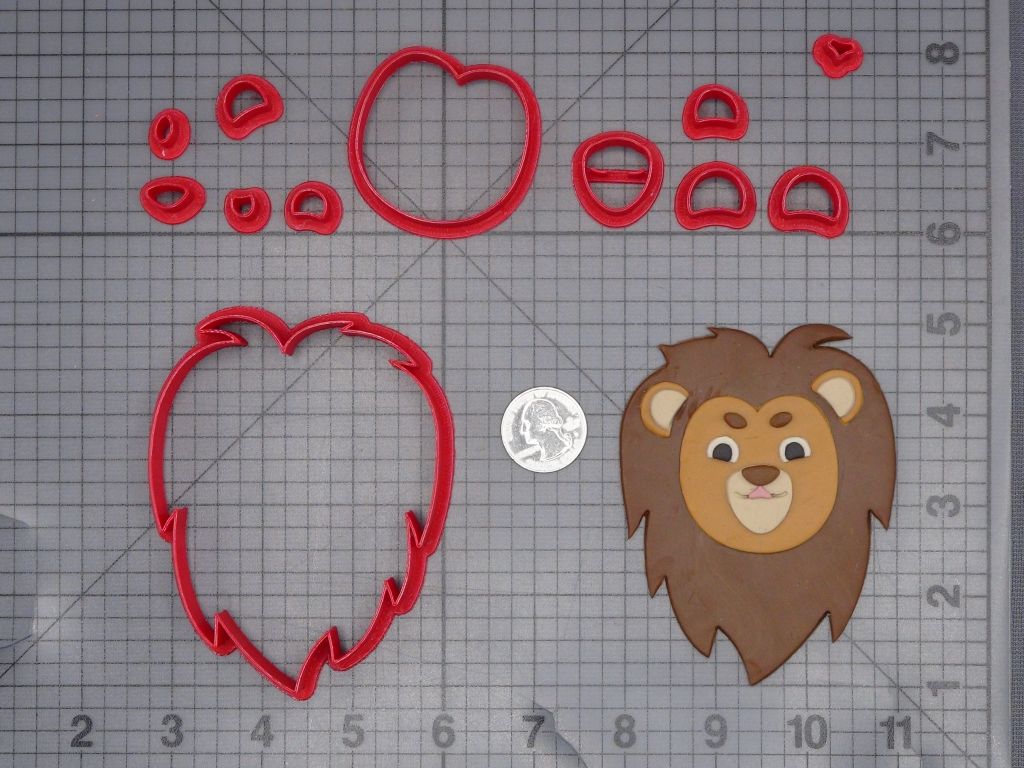 Lion Head 266-L893 Cookie Cutter Set