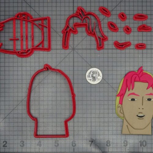 K Pop Demon Hunters - Abby Saga Head 266-M518 Cookie Cutter Set