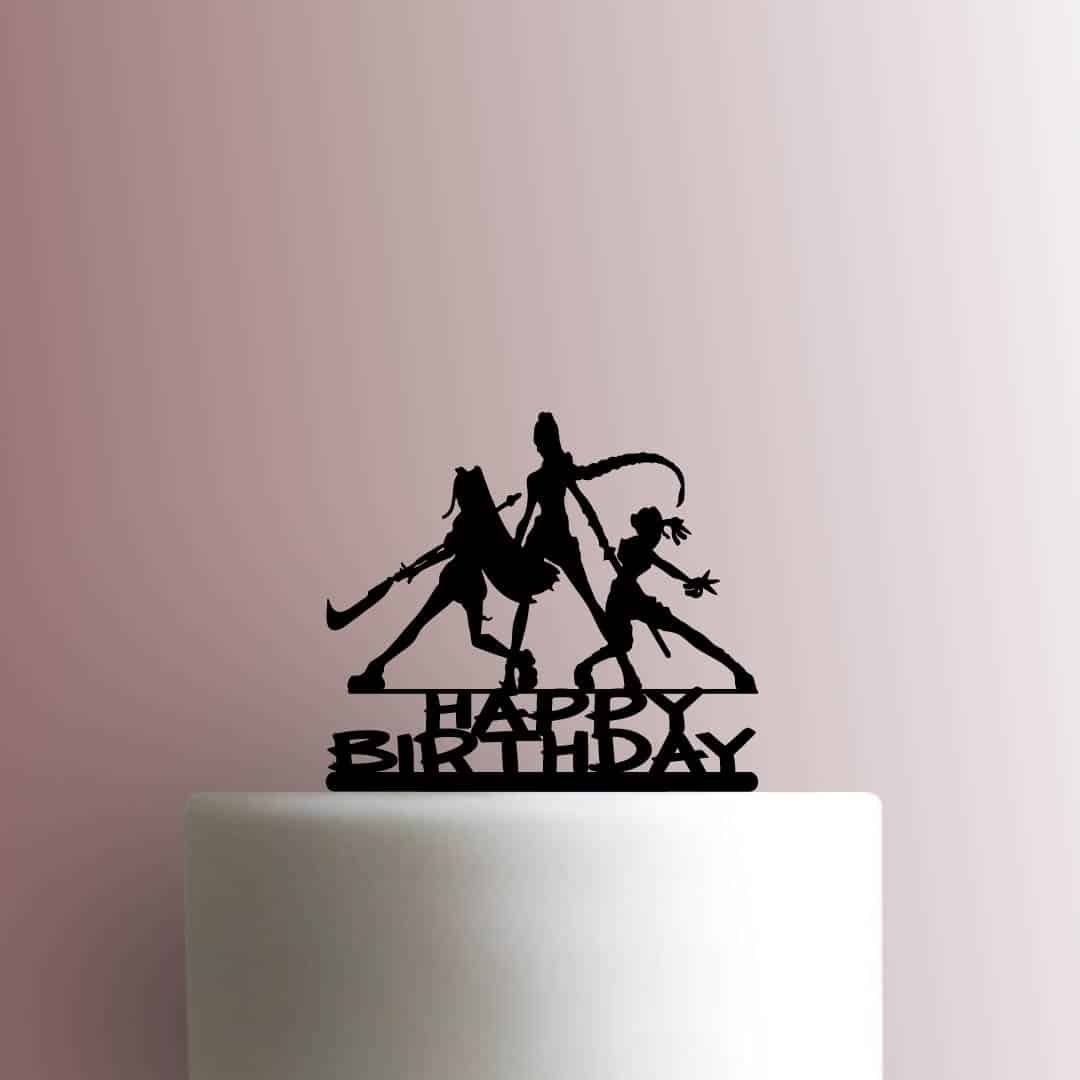K Pop Demon Hunters - Huntrix Happy Birthday 225-C167 Cake Topper