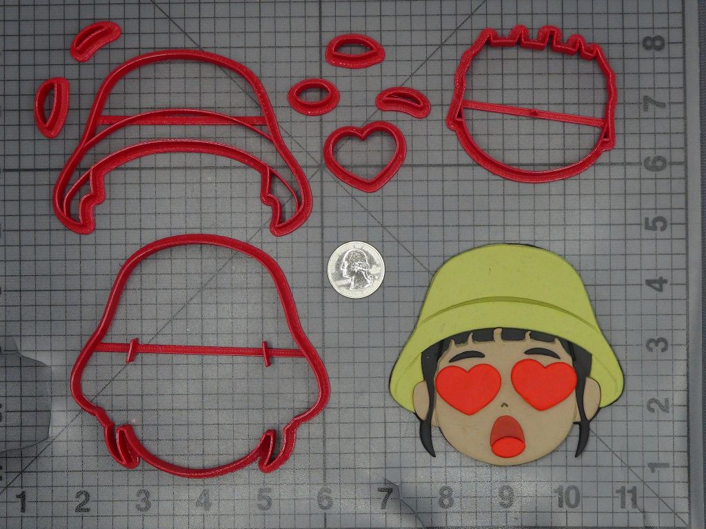 K Pop Demon Hunters - Zoey Heart Eyes 266-M521 Cookie Cutter Set