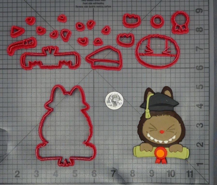 Labubu Graduation 266-M338 Cookie Cutter Set