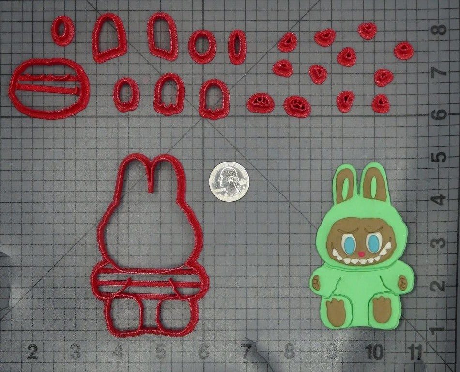 Labubu Sitting Down 266-M361 Cookie Cutter Set