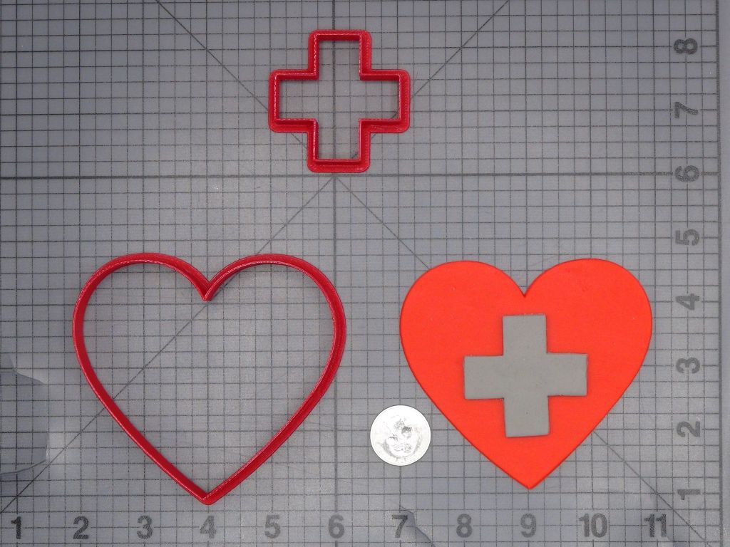 Nurse Heart 266-L863 Cookie Cutter Set