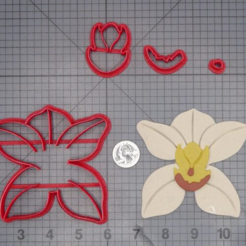 Orchid Flower 266-L892 Cookie Cutter Set